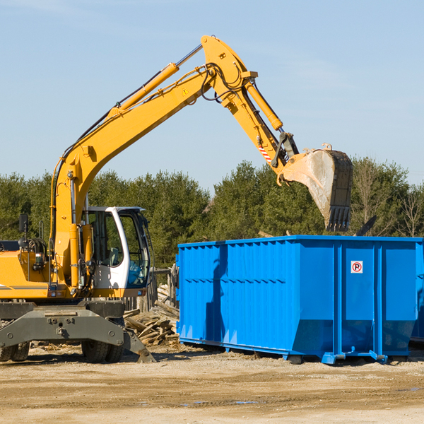 are there any restrictions on where a residential dumpster can be placed in San Carlos II Texas